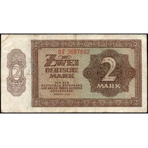 Germany. DDR 2 Mark 1948 Prefix BV