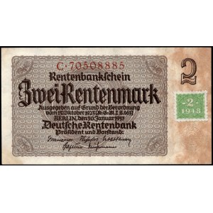 Germany. DDR 2 Mark 1948 Stamp Over 2 Mark 1937