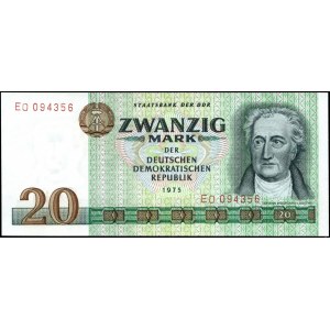 Germania. DDR 20 Mark 1985 Prefisso EO