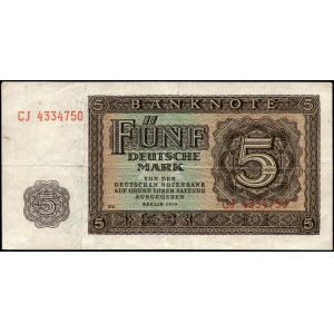 Germany. DDR 5 Mark 1948 Prefix CJ