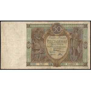 Poland. 1929 50 Zlotych Prefix B.T.
