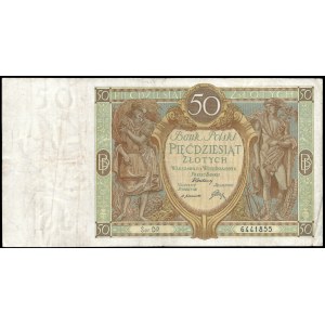 Poland. 1929 50 Zlotych Prefix DP