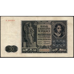 Polsko. 1941 50 zlotých Předpona A