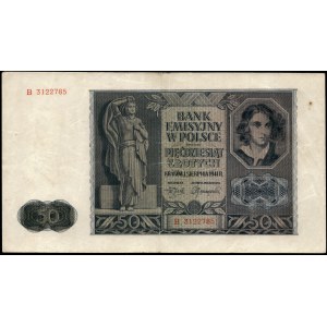 Poland. 1941 50 Zlotych Prefix B