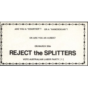 Australia. Satire 2 Dollars 1980s Election