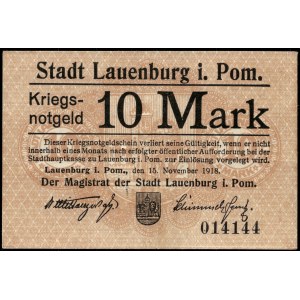 Polsko. Lębork 10 Marek 1918