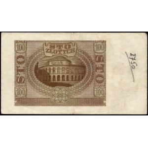 Poland. 1940 100 Zlotych Prefix A