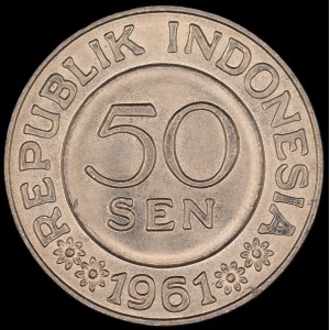 Indonesia. 50 Sen 1961