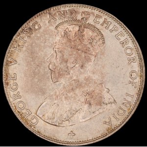 Straits Settlements. 50 Cents 1920 Silver