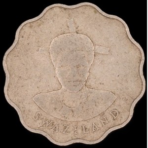 Swaziland. 20 centesimi 1986