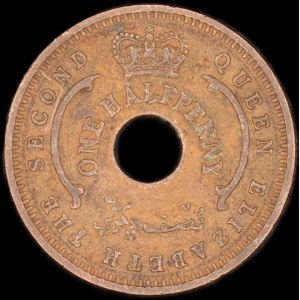 Nigeria. 1/2 Penny 1959