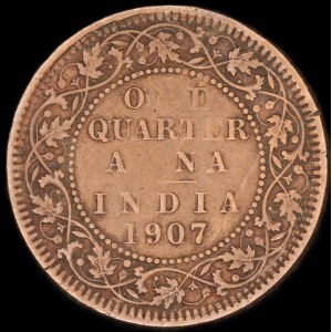 Inde. Britannique 1/4 Anna 1907