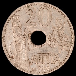 Greece. 20 Lepta 1912