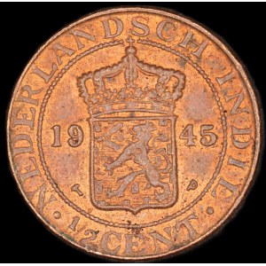 Indes orientales néerlandaises. 1/2 Cent 1945