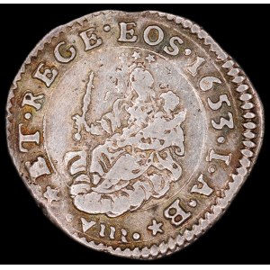 Italy. Genoa 8 Soldi 1653 Silver