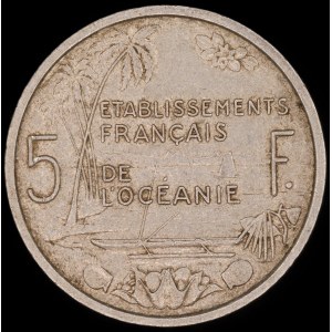 French Oceania. 5 Francs 1952