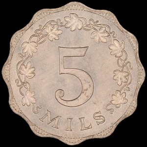 Malta. 5 Mils 1975