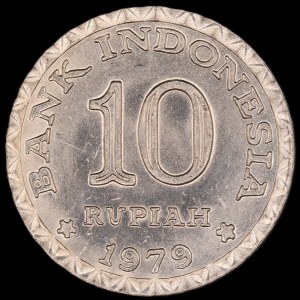 Indonesia. 10 Rupiah 1979