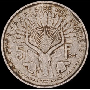 Somalie française. 5 Francs 1948