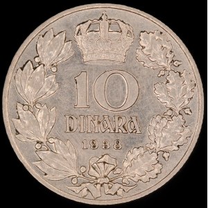 Yugoslavia. 10 Dinara 1938