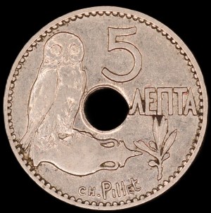 Griechenland. 5 Lepta 1912