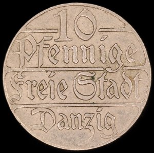 Danzig. 10 Pfennig 1923