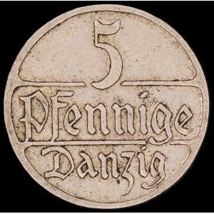 Danzig. 5 Pfennig 1928 Scarce Year