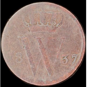 Netherlands. 1/2 Cent 1837