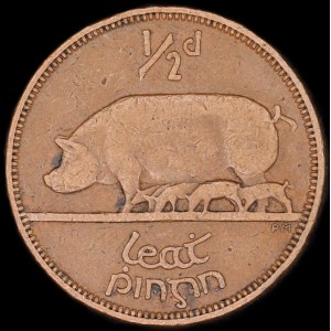Ireland. 1/2 Penny 1928