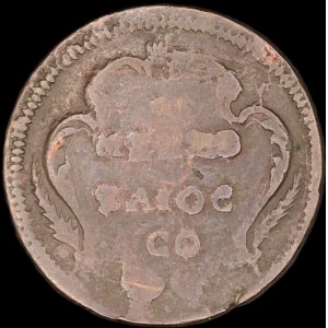 Italy. Papal States 1/2 Baiocco 1780s
