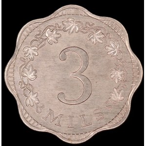 Malta. 3 Mils 1972