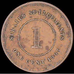 Straits Settlements. 1 Cent 1903
