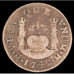 Mexico. 2 Reales 1742 Mexico City Silver