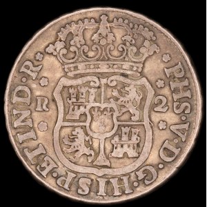 Mexico. 2 Reales 1742 Mexico City Silver