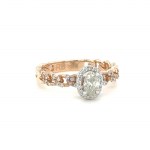 RING IN WHITE AND ROSE GOLD - 2.76 GR WITH DIAMONDS - DH-R830