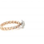 RING IN WHITE AND ROSE GOLD - 2.76 GR WITH DIAMONDS - DH-R830