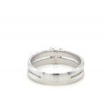 18K WHITE GOLD RING - 4.10 GR WITH DIAMONDS - DH-R771