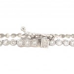 BRACCIALE TIPO TENNIS IN ORO BIANCO 3,79 GR CON DIAMANTI - BRC20301