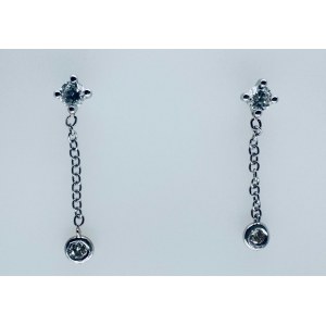 DANGLING EARRINGS IN 1.40 GR GOLD WITH DIAMONDS - ER40501