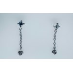 DANGLING EARRINGS IN 1.40 GR GOLD WITH DIAMONDS - ER40501