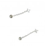 DANGLING EARRINGS IN 1.40 GR GOLD WITH DIAMONDS - ER40501