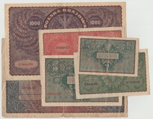 a set of August marks 1919-1920 -- 6 pieces.