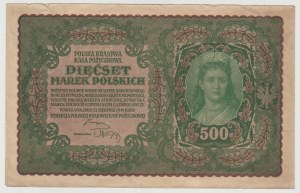 500 Polish marks 08.1919 - II Series AO - rare variety
