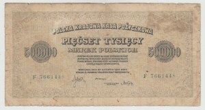 500,000 Polish marks 1923 - series F