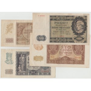 zestaw GG 10,20,100 i 500 złotych - 1940