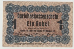 Ober-Ost Poznań 1 ruble 1916 - wystara