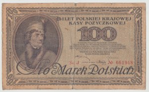 100 Polish marks February.1919 - Ser. J