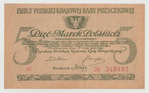 5 Polish marks may.1919 - IS series - nice