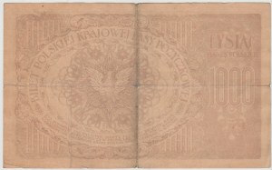 1000 Polish marks May.1919 - series F - watermark vertically