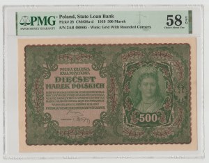 500 Polish marks 08.1919 - II Series AB - rare